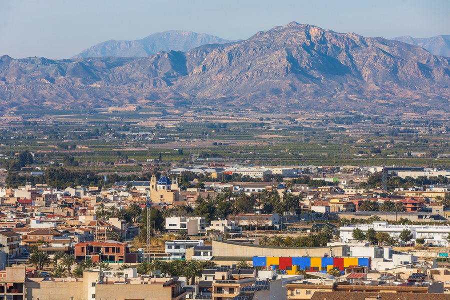 File:Granja de Rocamora from Castillo de Cox, Alicante, Spain, 2025 February - 2.jpg