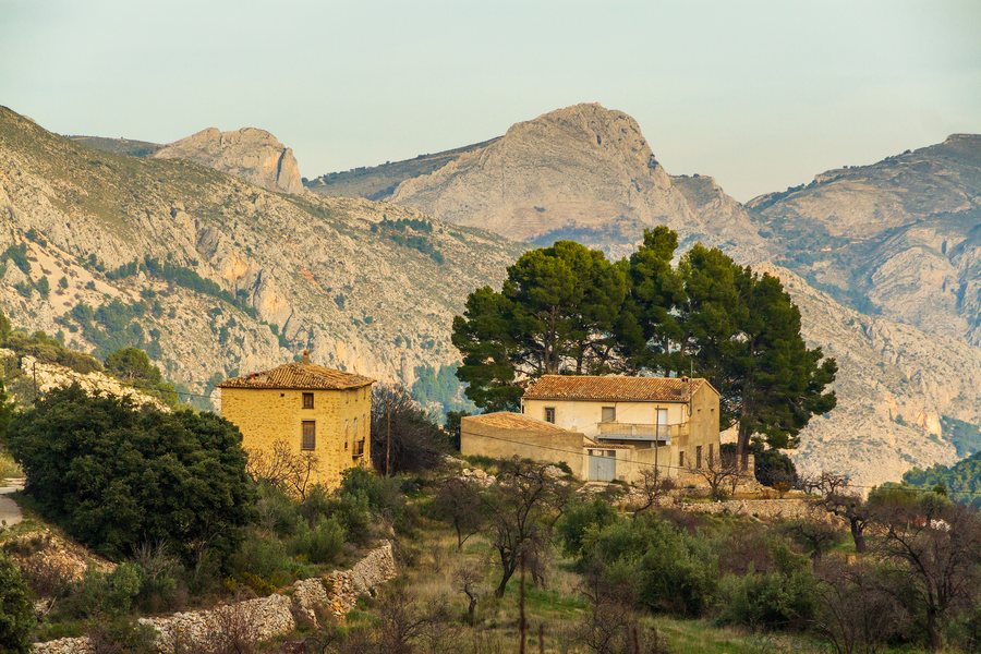 File:Countryside landscape in Confrides, Alicante, Valencia, Spain, 2020 January.jpg